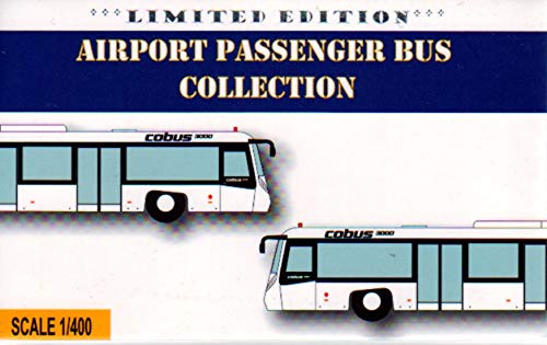 JC Wings JCWAA4001 1:400 Cobus 3000 Airport Passenger Bus Collection [White] (pre-Painted/pre-Built)