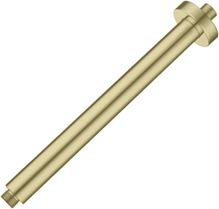 Generic Ceiling Wall Mounted Overhead Shower Arm Set Gold Head Shower Holder Square Round Stainless Steel, SA0004BG-86