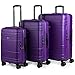 Produktbild JASLEN - Set 3 Kofferwagen 50/60/70 cm ABS PC. Starre, widerstandsfähig und leicht. Teleskopgriff, 2 Griffe, 4 Doppelräder. TSA-Sperre Kleine niedrige Kosten 73100, Color Violet