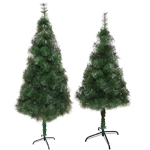 Aydfn Christmas Tree 59 Inch Simulation Pvc Environmental Protection Green Encryption Garland 400 Branches Decoration Indoor And Outdoor Foldable Easy To Assemble Metal Bracket #TOP4