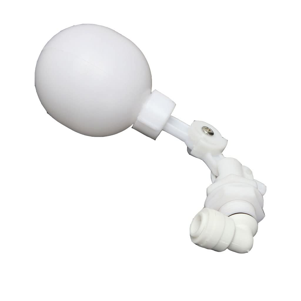 Coal2toalpw One Color 3/8 Inch Adjustable Reusableplastic Mini Float Ball Valve For Aquarium Water Tank,1Pcs
