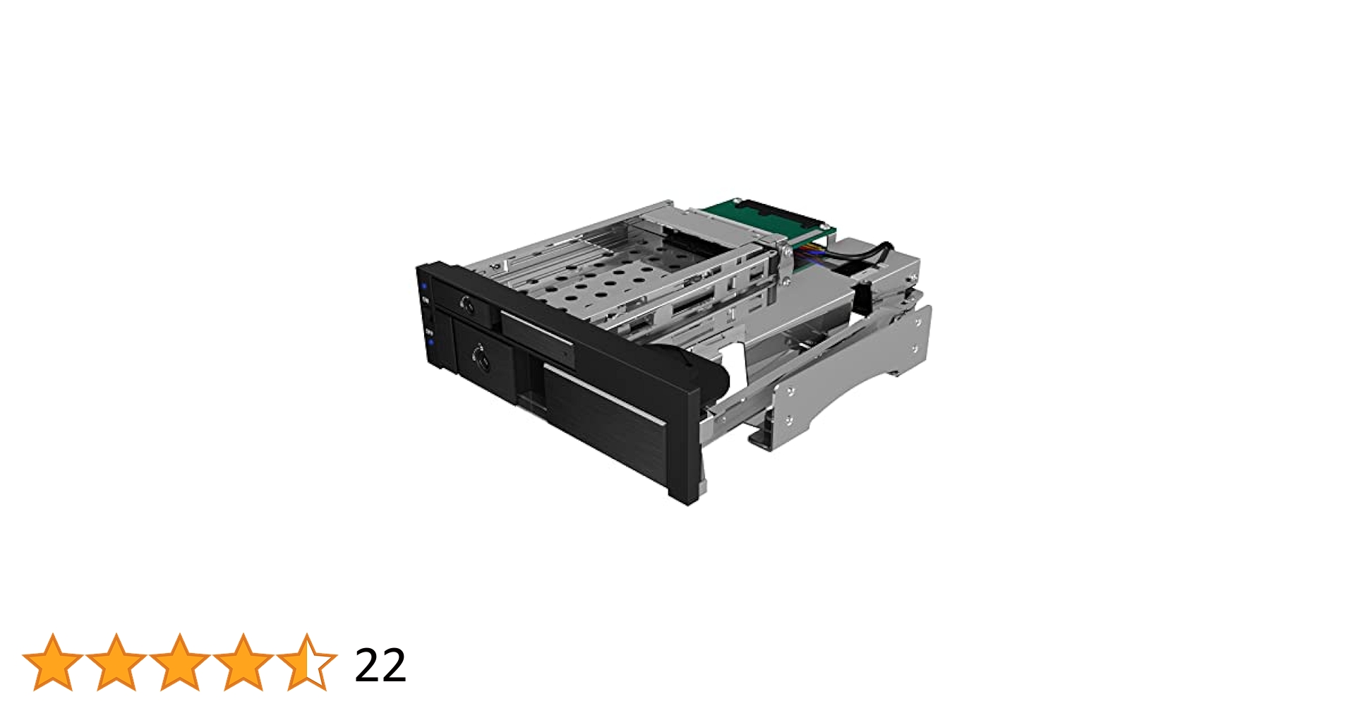 Icy Box Podwójna wymienna ramka, 1 x 2,5 cala i 1 x 3,5 cala
