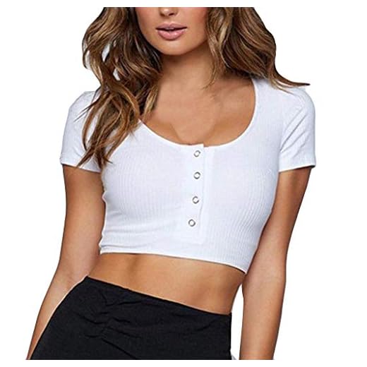 Luckycat Camisetas de Pijama Sin Mangas para Mujer de Ropa Interior Sexy Sin Tirantes Sólido Botón Corto Chaleco para Casual Playa Verano Vestir
