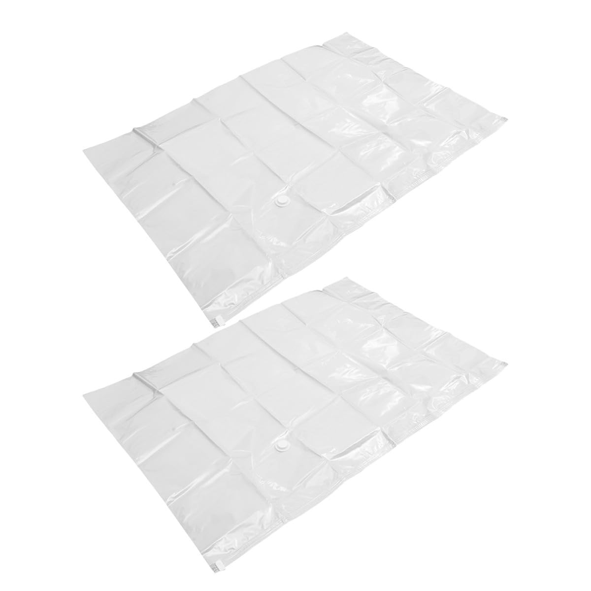 BESPORTBLE 2 Pezzi Sacchetti Sottovuoto per Materasso Grande 150x100 Cm, Spessi 12 Micron, Sacchetti per Conservazione Sottovuoto di Abbigliamento e Biancheria, Risparmio Spazio per Casa