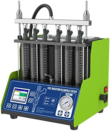 AUTOAND 6-Cylinder 110V/220V GDI Fuel Injector Cleaner & Tester Machine Comparison Test Kit for All Petrol Car and Motorcycle