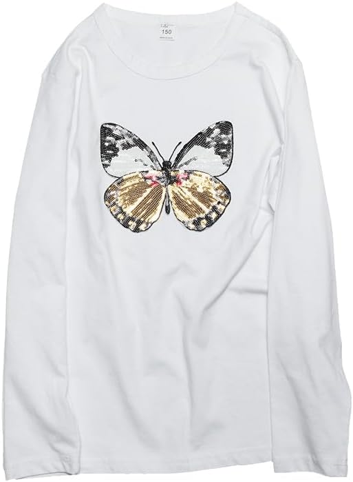 1 Large Dream Butterfly Sequin Hot melt Glue Patch Garment Bag Ironing Hand Stitched Clothing Accessories