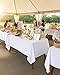 Utopia Kitchen Rectangle Table Cloth 2 Pack(90x132 Inches, White), Tablecloth Machine Washable, Polyester Table Cover for Dining, Buffet Parties, Picnics, Events, Weddings and Restaurants