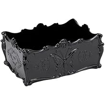 PDFans Makeup Organizers, Vintage Style Acrylic Cosmetic Organizer for Vanity Drawer Make Up & Jewelry StorageBlack Black