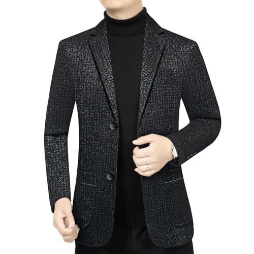 Blazer homme coupe ajustée doublure peluche contre le froid automne