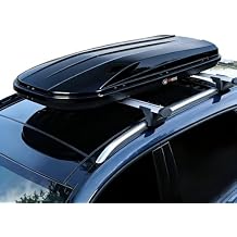 Rooftop Cargo Box Carrier, 14 Cu ft Hard Shell Rooftop Cargo Carrier - Dual-Side Opening, Universal Car/SUV Fit, Waterproof ABS Material, 165Lbs Capacity w/Secure Straps & Keys