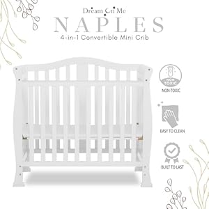 Addison 4 in 1 convertible mini crib in white greenguard gold certified non toxic finishes built of new zealand pinewood comes with 1 mattress pad  urban country home decor