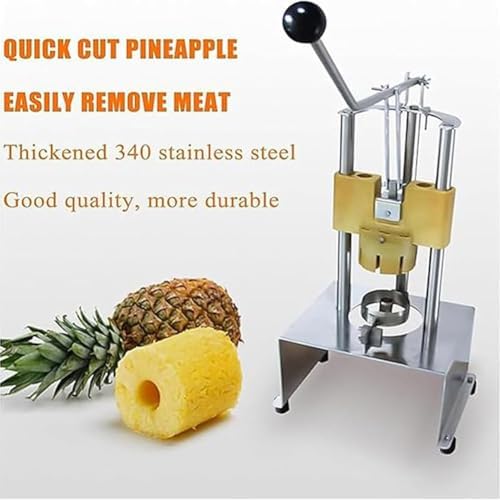 Pelador y descorazonador de piña de acero inoxidable, herramienta profesional para pelar frutas para cocina, uso en catering