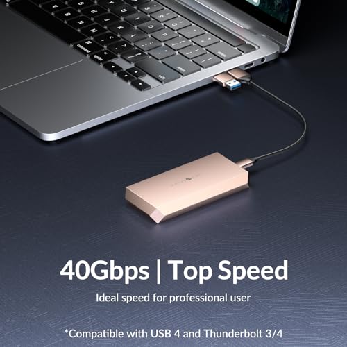 Enclosure NVME 40 Gbps Compatible Thunderbolt 3/4 USB4 miniatura 2