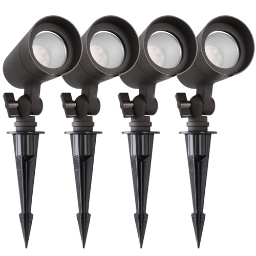 3CCT LED Landscape Lights with Connectors, 12V Low Voltage, 3000K/4000K/5000K