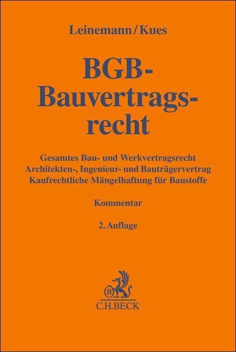 BGB-Bauvertragsrecht: Kommentar (Gelbe Erläuterungsbücher)