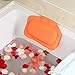 Produktbild DFSF Badezimmerzubehör Wasserdichtes Badewannen-Spa-Badekissen Mit Saugnäpfen Kopf-Nackenstütze Haus- Und Gartenkissen-Orange