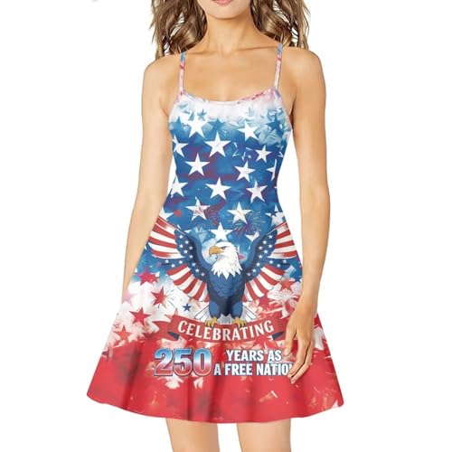 Image of Cozeyat Women Girls Summer Sleeveless Dress Casual Swing Beach Cover Up Knee Length Dresses,Large Size XS-4XL