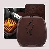 QAWSEDRF Automóvil Asiento Calefacción para Porsche 911 Turbo (996),Cojín Asiento Felpa Invierno Protector Antideslizante Interiores Accesorios,A3-Brown