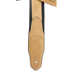 Walker & Williams G-101 Selle Tan Sangle de guitare avec dos Cuir rembourré Gant - Les Beatles, Paul McCartney, John Lennon, RIngo Starr, George Harrison Walker & Williams G-101 Selle Tan Sangle de guitare avec dos Cuir rembourré Gant – Image 5