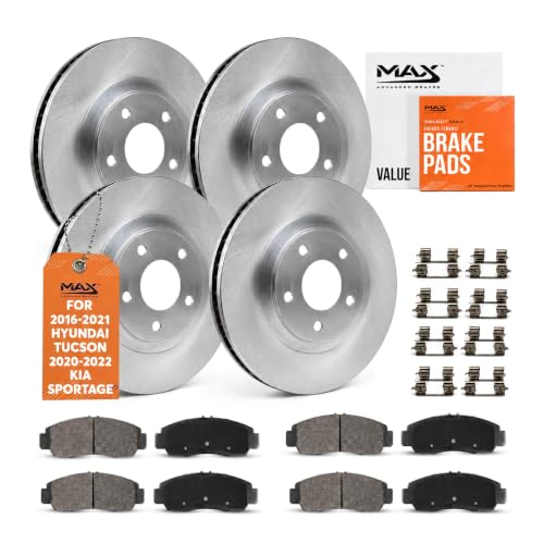 Image of Max Advanced Brakes Front & Rear Brake Kit For Hyundai Tucson