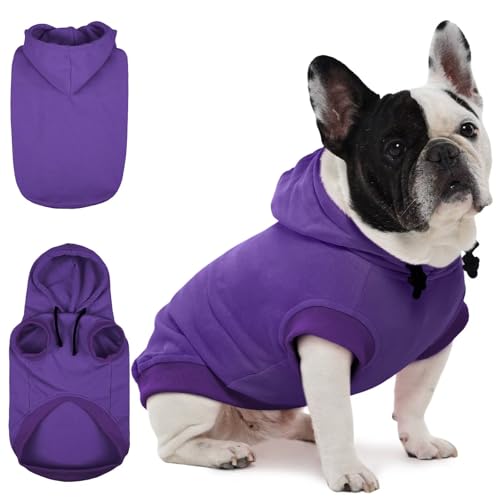 IECOii Kapuzenpullis für Hunde,Hunde Kapuzenpulli,Pullover Dog Hoodie Sweatshirt,Haustier Hund Kapuzen Kleidung,Hundepullover für Mittelgroße, Große und...