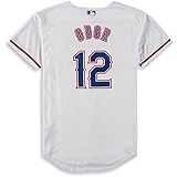 Outerstuff Rougned Odor Texas Rangers White Youth Cool Base Home Replica Jersey (Medium 10/12)