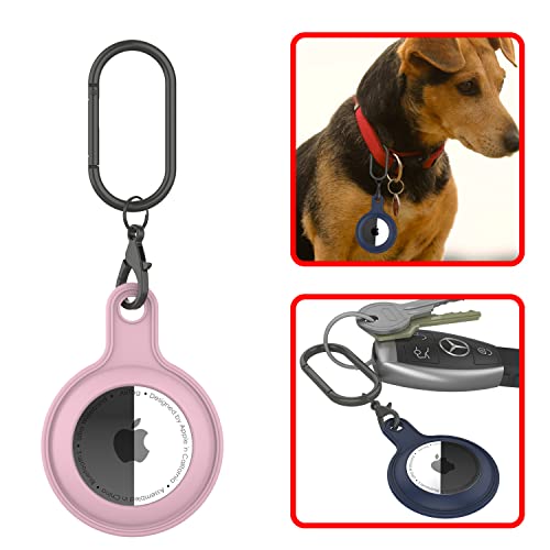 Punkcase Silicone Case for AirTag Anti-Scratch Protective Skin Cover Holder with Loop Keychain for AirTags - Image 2