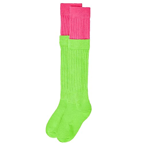 Image of Zando Slouch Socks for Women - 80s 90s Knee High Scrunch Socks Soft Long Stacked Boot Sock Warm Winter Sock Daily Wear