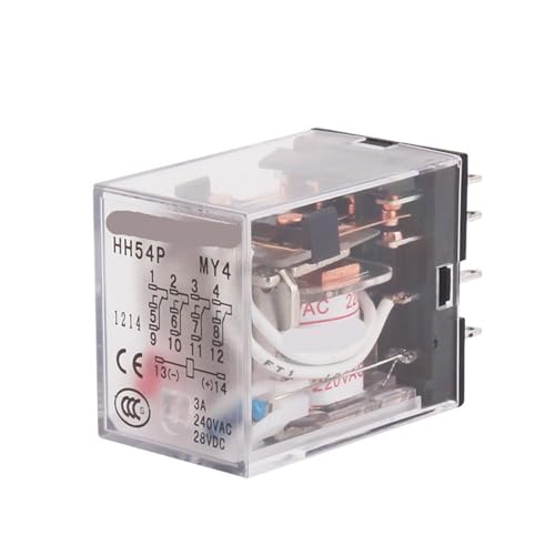 Relais électromagnétique HH54P MY4NJ DC220V commutateur commande 4RT