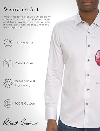 Robert Graham Men's Date Night Long Sleeve Woven Button Down Shirt2