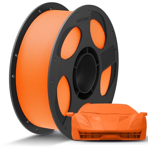 Image of ANYCUBIC PLA Plus (PLA+), 3D Printer Filament 1.75mm, High Toughness 3D Printing Filament, Dimensional Accuracy + /- 0.02mm, Print with Most FDM 3D Printers, 1KG Reusable Spool, Orange