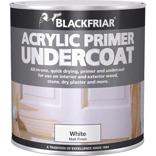 Blackfriar bkfwap1l 1 liter sneldrogend acryl primer primer primer - wit P 250 ml wit