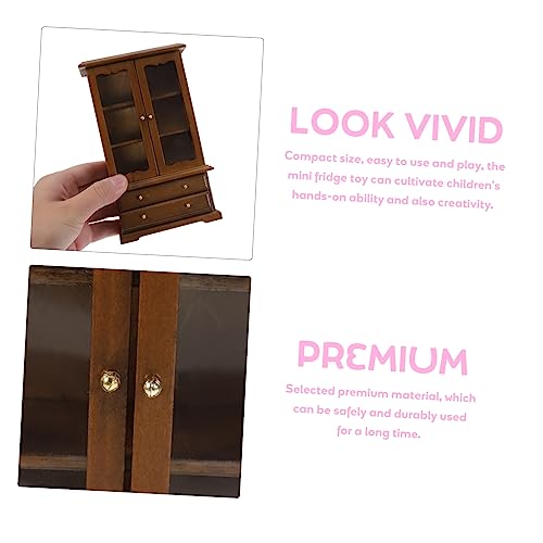 UPKOCH Mini Estante Decoração Acessórios Em Escala 1/12 Estante Em Miniatura 1 12 Estante Em Miniatu