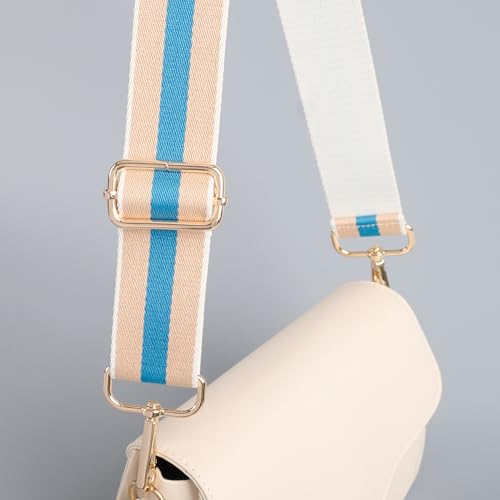 Image of chushui Woven Stripe Purse Straps,Replacement Crossbody Wide Shoulder Adjustable Strap for Bag Handbags