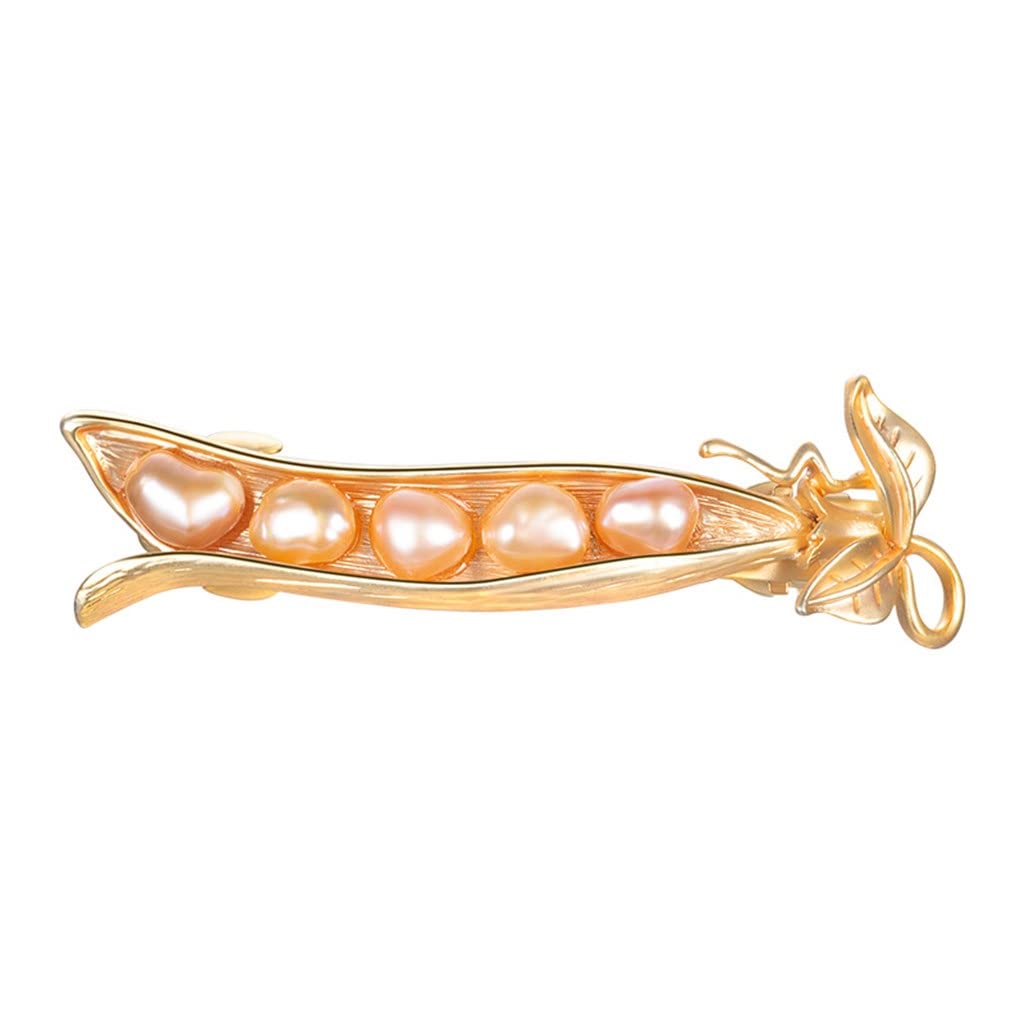 Forcine, fermagli, fermagli for capelli, fermagli for artigli, impugnatura for capelli Perla d'acqua dolce Fermaglio for capelli con mandrino parallelo Forcina for capelli Stile retrò Perla d'acqua do
