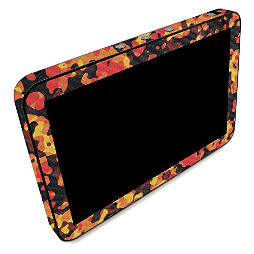 Image of MightySkins Carbon Fiber Skin Compatible with Amazon Echo Show 8 (Gen 2) - Warm Modern Camo | Protective, Durable Textured Carbon Fiber Finish | Easy to Apply