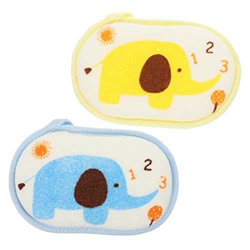 FRCOLOR 2 St Scrubbers Söt Badhandduk Badsvamp för Pojke Kompakta för Bad Camping Tar Bort Smuts Slät