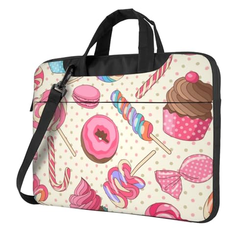 Sac ordinateur portable coloré sucettes et beignets original