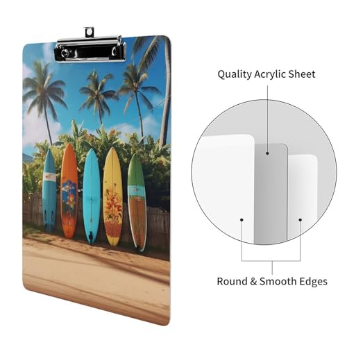 Planche de surf porte-document acrylique A4 pour enseignant - 3