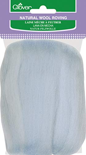 Image of Clover Natural Wool Roving, Light Blue