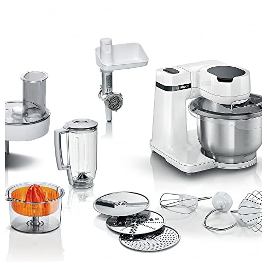 Bosch MUM Serie | 2 - Robot de cocina, potencia de 700 W, 4 velocidades, color blanco
