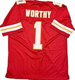 Custom Stitched Xavier Worthy Youth Red Jersey Size Youth Medium