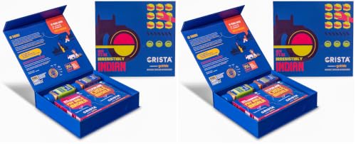 Image of CRISTA Irresistibly Indian Seasonings Gift Box | Biryani Masala, 45gms | Chole Masala, 100 gms | Pav Bhaji Masala, 100 gms | Bombay Sandwich Masala, 50 gms | Pack of 8 Diwali Gifts | 295 gms