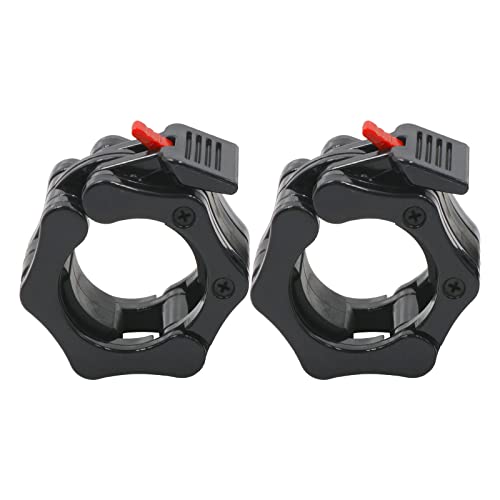 Iadumo Weight Clamps For Olympic Bar,2 "Barbell Clamps,Bar Clips,Olympic Bar Spring Collars,Weight Lifting Clips,Weight Bar Spring Clips,2 Inch Olympic Bar Clips For Workout Weightlifting (Red-Key) #TOP3