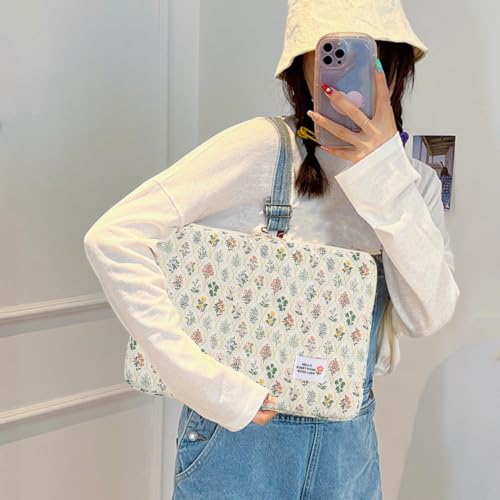 Protectora para computadora portátil de 35,6 cm bolsa floral mujer 3