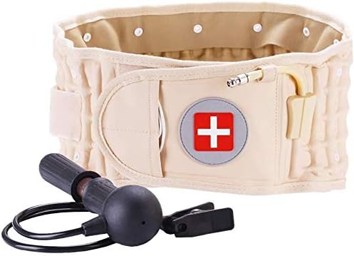 Decompression Therapy Back Support Belt - Lower Back Brace Lumbar Belt Support for Pain Relief and Injury Prevention (29-49 inches Waist)