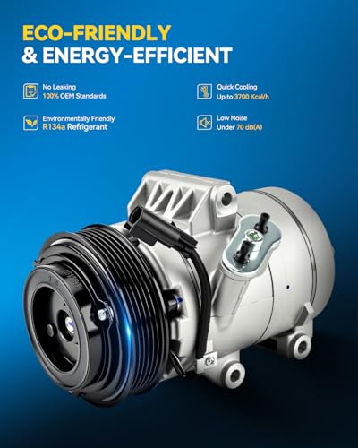 Image of PHILTOP CS20037 NEW Air Conditioner AC Compressor with Clutch for Ford Fusion 2010-2012 3.0L /2.5L, 2006-2009, Mercury Milan 2010-2011 3.0L /2.5L, 2006-2009, Lincoln MKZ 2010,Zephyr 2006