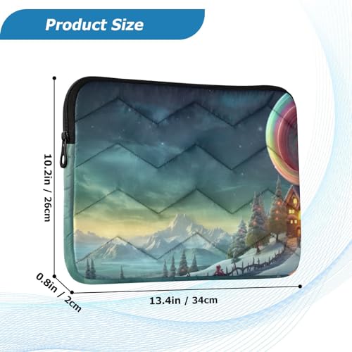 Funda para portátil 13-14 pulgadas impermeable con diseño navideño miniatura 3