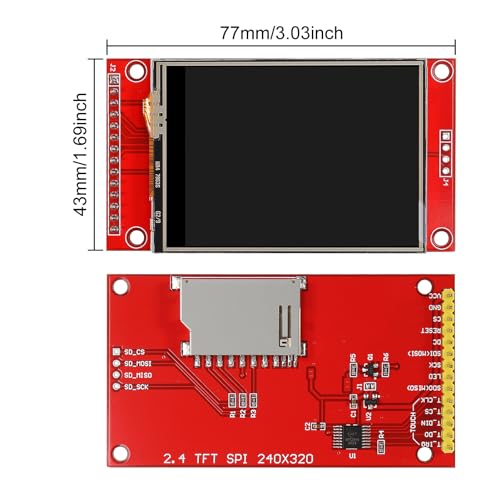 Image of 2pcs 2.4 inch SPI TFT LCD Display Touch Panel ILI9341 240x320 TFT LCD Touch Screen Shield 5V /3.3V STM32 Display Module SPI Serial with Touch Pen