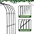 Garden Arch Trellis, Metal Arch Trellis for Climbing Plants Outdoor, Yard, Garden, Climbing Plants w/Decorative Wire Lattice - Black